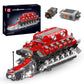 Mould King V12 Engine Model Kit - 3472 PCS STEM Building Blocks, Red, Plastic, WX10169-LZUSYL, Includes Battery & Motor