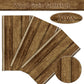 PIXHOTUL Wood Grain Plastic Tablecloths - 84 x 84 inch, 3 Pcs for Cowboy Party & Vintage Farmhouse Decor