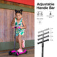 6Ku Scooters For Kids 3-5 Year Old With Flash Wheels, Toddler Scooter 4 Adjustable Height, Extra-Wide Pu Led Wheels, 3 Wheel Sco