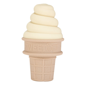 Sweetooth Ice Cream Cone Shaped Baby Teether - Yummy Yellow