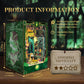 STRUCWOOD DIY Book Nook Kit 3D Wooden Puzzle DIY Miniature House Kit Magic Dollhouse Tiny House Bookshelf Dollhouse for Adults w