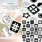 Slapaflife High Contrast Baby Toys For Newborn, 60 Pcs 120 Page High Contrast Baby Cards, Contrast Cards For Infants 0-3-6-12-36