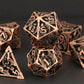 KERWELLSI Hollow DND Dice Set D&D with Gifts Box, 7pcs Polyhedral Metal D and D Dice for Role Playing Game, Dungeon Dragon Dice