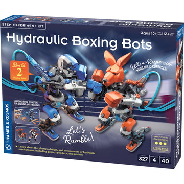 Thames & Kosmos Hydraulic Boxing Bots Stem Experiment Kit | Build Two Hydraulic-Powered Boxing Robots! | Explore Hydraulic, Water-Powered Systems | Challenge A Friend To A Robot Duel!