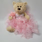 KINNEX COLLECTIONS SINCE 1997 20 Quince Anos Quinceanera Last Doll Teddy Bear with Dress (Centerpiece) ~ ARC16832-3R (Pink)