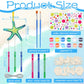 JellyArch Wind Chime Kit - 30 Pack Summer Ocean Sea Animal Crafts, Small, Multicolor, DIY Marine Ornaments for Kids' Activities