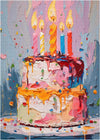 Birthday Cake Puzzles for Adults 1000 Pieces, Colorful Cake Art Puzzles Painting Puzzle, Happy Birthday Puzzle Food Challenging 