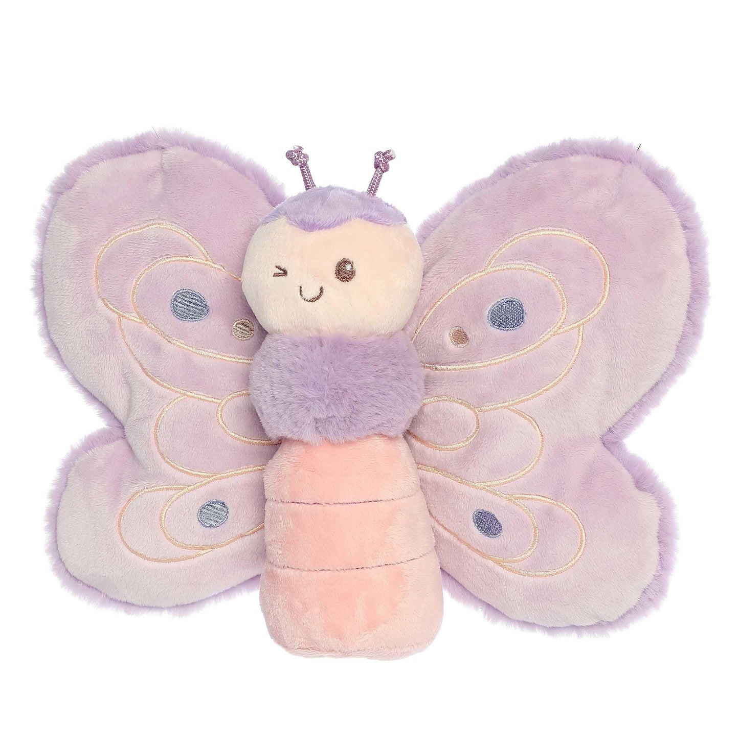Aurora Playful Flutterflies Flutterfly Baby Stuffed Animal - Soft & Cuddly Toy - Imaginative Play - Purple 12.5 Inches