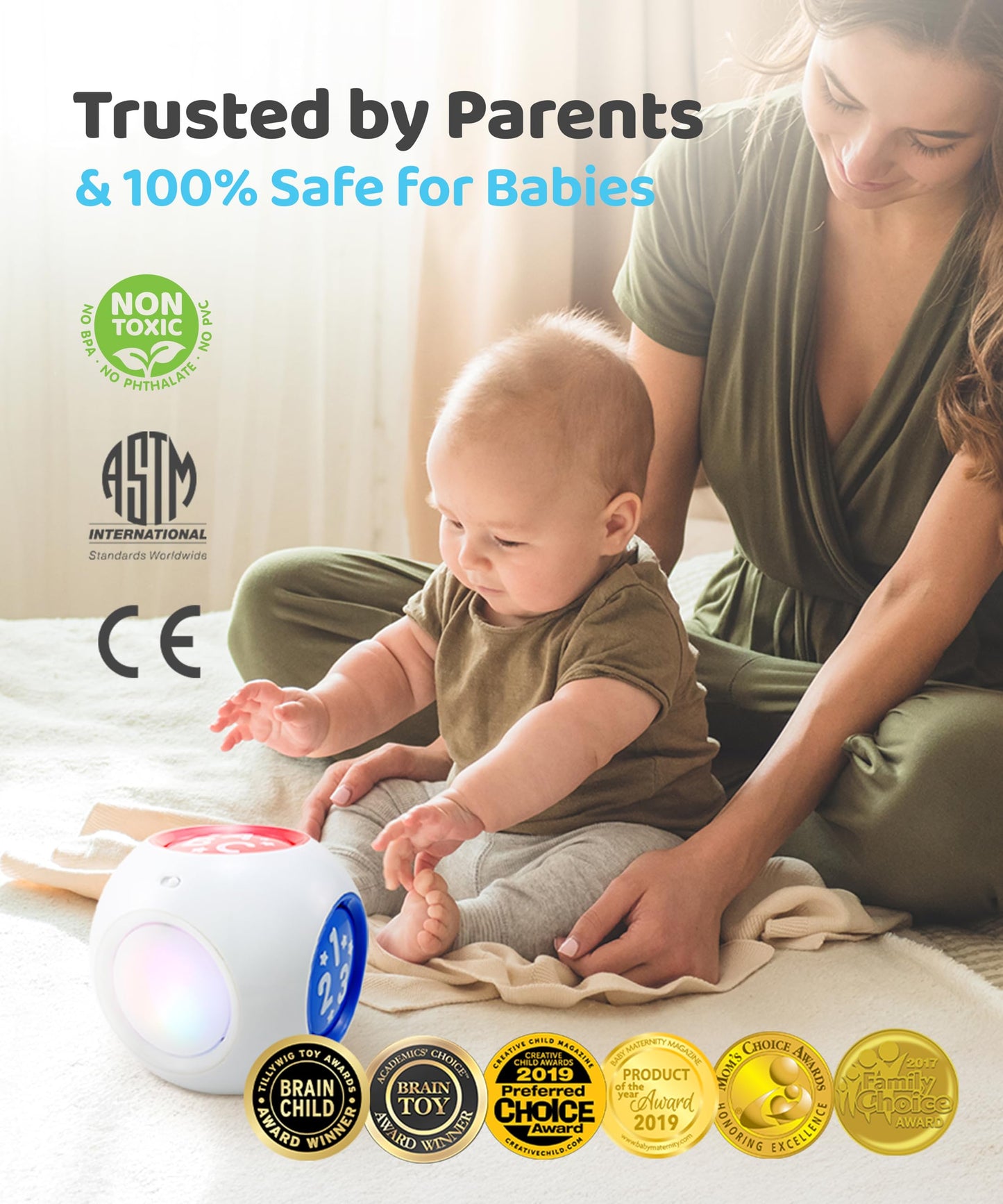BEST LEARNING Learning Cube - Educational Musical Activity Center for Infants - Medium Multicolor, ABS Plastic, Model 1021