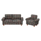 Gray Dollhouse Sofa Couch, Miniature Living Room Furniture Loveseat, Accessories For 6 Inch Dolls, 1/12 Scale