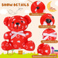 12 Pieces Valentines Day Plush Mini Stuffed Bears With Heart Pattern Love Bears For Valentine'S Day Gifts Or Bouquet Decoration