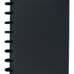 Eleven Discs Discbound Notebook, Junior Size, 1Mm Poly Cover, Heavyweight Paper, 50 Dot Grid Sheets (Black)