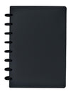 Eleven Discs Discbound Notebook, Junior Size, 1Mm Poly Cover, Heavyweight Paper, 50 Dot Grid Sheets (Black)