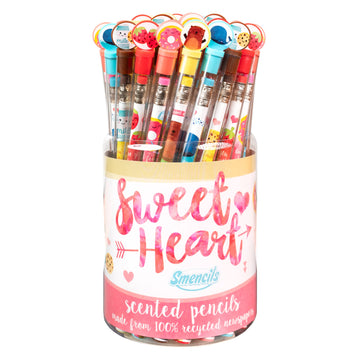 Sweetheart Smencils Cylinder - Hb #2 Scented Pencils, 50 Count, Gifts For Kids