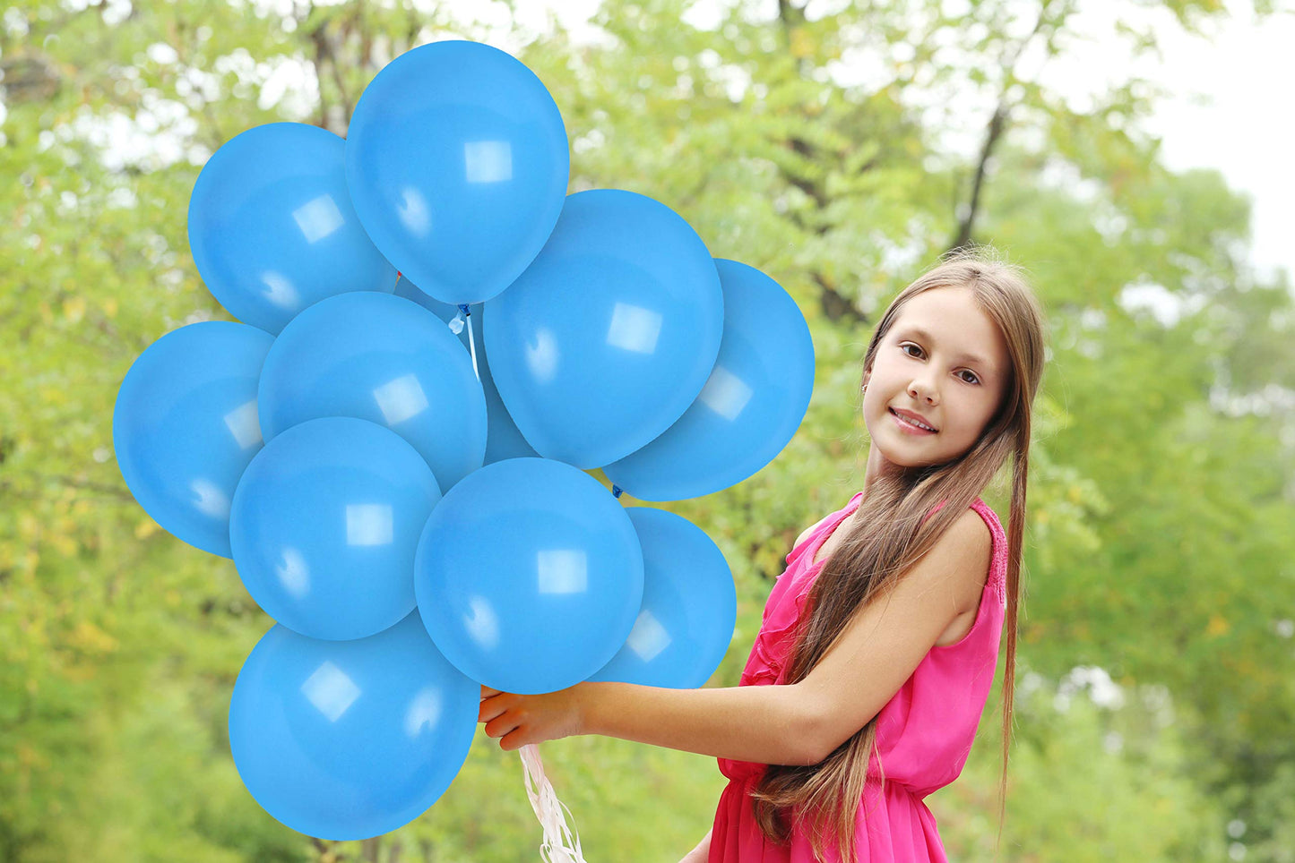 Treasures Gifted Light Blue Balloons - Baby Blue Balloons - Pastel Blue Balloons - Dusty Blue Balloons - Latex Sky Blue Balloons