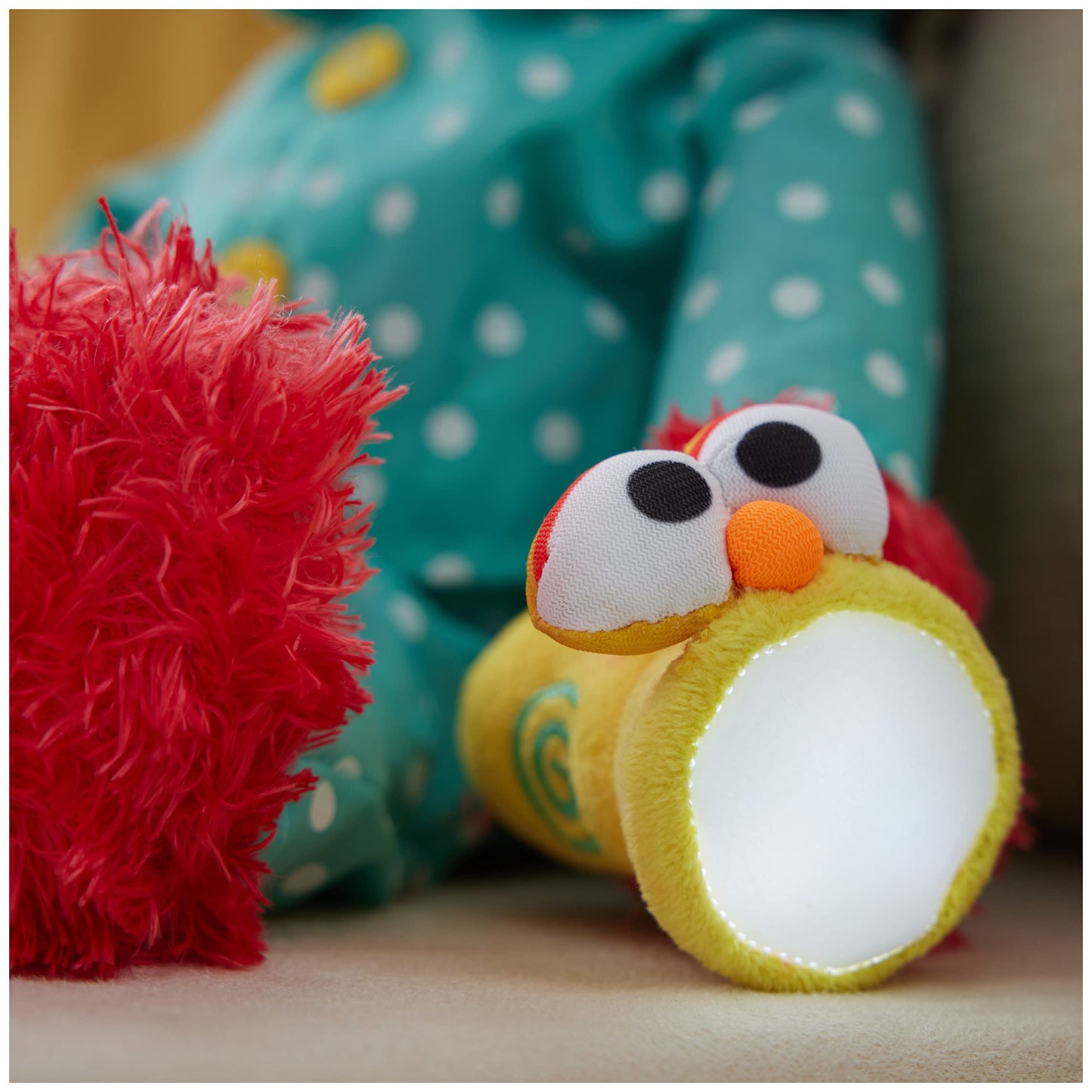 GUND Bedtime Elmo Plush Toy, 12” Glow-in-the-Dark Muppet, Red, Model 6058897, Ages 1 & Up