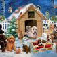 Crown Point Graphics Winter Pets 500 Piece Jigsaw Puzzle, Soft Touch Design, Made In Usa