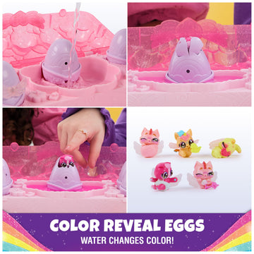 Hatchimals Alive, Rainbow Splash Egg Carton With 5 Mini Figures In Color Reveal Eggs & 10 Accessories, Kids Toys For Ages 3 And Up
