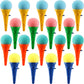 Haconba 18 Pack 7 Inch Ice Cream Shooters Toy Ice Cream Launcher Cone Sponge Ball for Carnival Prizes Goody Bag Fillers Party Fa