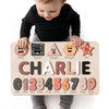 Zuzu Puzzle Puzzles for Toddlers Boy and Girl  Personalized Name Puzzle  12 Month Toy  Gifts for 0 1 2 3 Years Old  Baby Gifts  Baby Shower  Christmas  New Baby Gift  0 3 6 9 12 18 24 36 Months