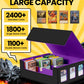 Newloop Trading Cards Storage Box - 6-Window Display 2400+ Tcg Commander Deck Case With 6 Card Holders For Magic The Gathering Y
