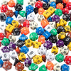 Monster Gaming 200 Dice Value Pack - 10 Multi-Colored Assorted Polyhedral Die, Compatible with Dungeons Dragons, MTG Magic, RPG