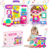 Montessori Busy Board For 1-2 Year Old Girl Gift,Musical Toys For Toddlers 1-3 Year,Educational Fine Motor Baby Toys For 12 18 M