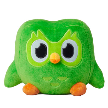 Duolingo Duo Plush - Officially Licensed - Reminder To Do Your Daily Lesson, Premium Plushie, Feather Green, 8.5''