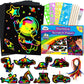 Zmlm Scratch Paper Art Set For Kids: Rainbow Magic Scratch Off Art Craft Supplies Kit Birthday Party Toy 3 4 5 6 7 8 9 10 Year Old Boys Girls Gift Christmas Holiday Activity Craft Gift