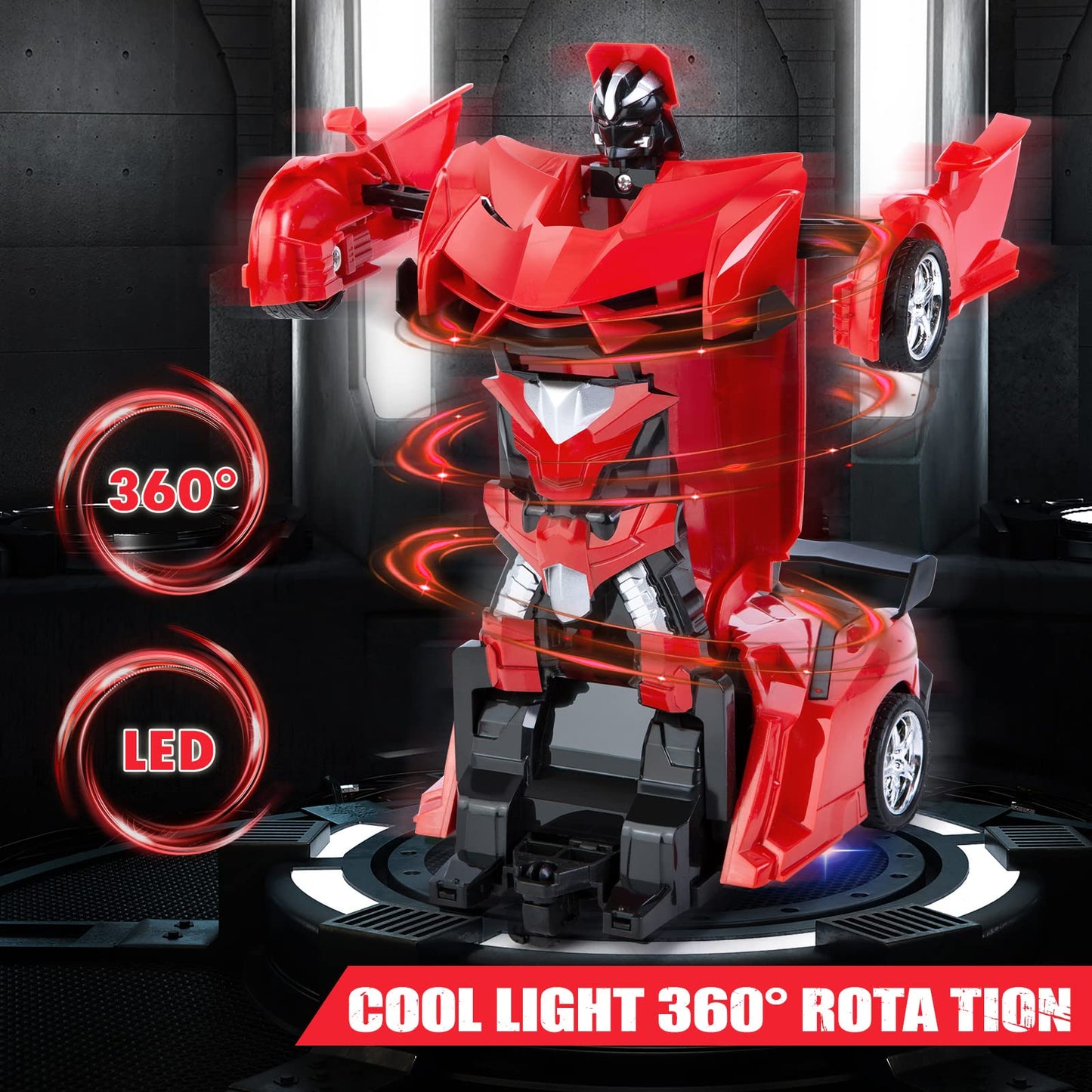 Refasy RC Cars for Boys Age 4-7,Remote Control Transformation Car Robot Toys for Child Electric Deformation Car Vehicle Toys for