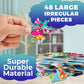 Quokka Floor Puzzles For Kids Ages 3-5 - 48 Piece Round Puzzles For Kids 4-8 Years Old - Large Giant Educational Toddler Puzzles Ages 2-4 - World Activity Game Toy For Boys And Girls