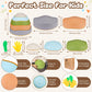 Stepping Stones For Kids, Sensory Stepping Stones For Toddlers, 7 Pcs Non-Slip Kid Stepping Stones For Promoting Toddler'S Balan