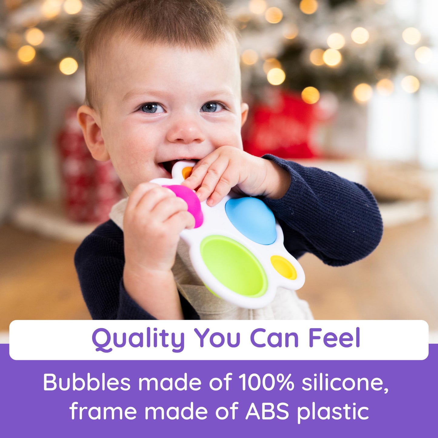 Fat Brain Toys Original Dimpl Brand Baby Toy, Sensory Toys For Babies 10 Months+, Interactive Baby Toys, Fidget Toys, 1 Piece