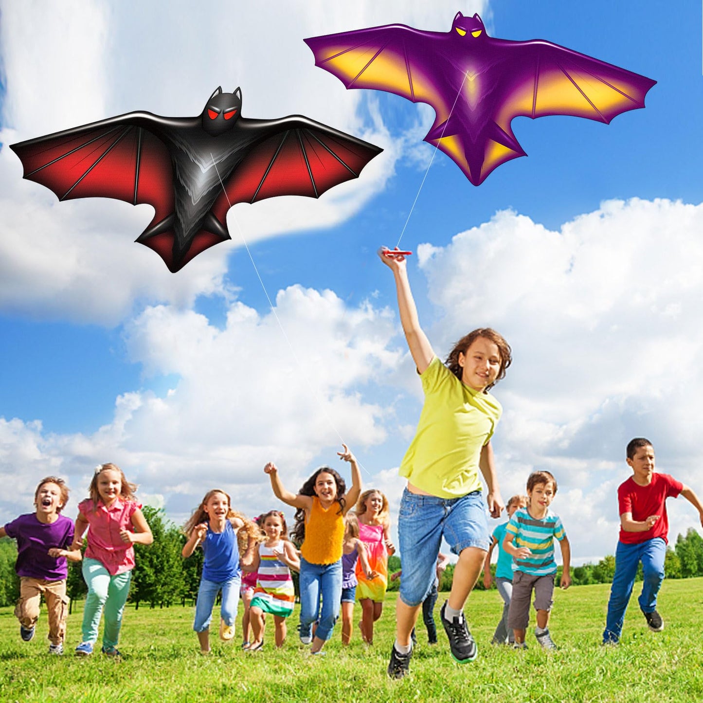 2 Pack Kites For Kids Ages 4-8 8-12, Easy To Fly Large Kite For Beginner, Kites For Adults Giant With Kite String And Handle, Gr