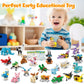 Moontoy Party Favors For Kids, 24 Pack Animals Building Blocks Toy For Goodie Bag Stuffers Valentines Day Gift Mini Building Set Party Favors For Birthday Gift For Boys Girls Ages 6-12+
