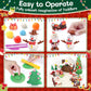Christmas Color Dough Sets for Kids Ages 4-8, DIY Clay Sets for Kids Ages 2-4 Dough Kit Toys Christmas Crafts for Kids Education
