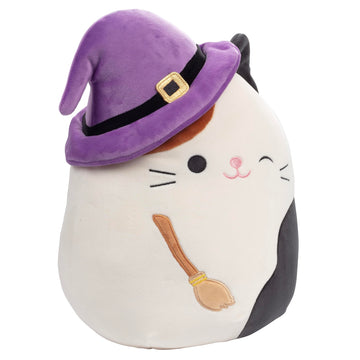 Squishmallows Original 10-Inch Cam The Cat Witch - Official Jazwares Halloween Plush - Collectible Soft & Squishy Kitty Stuffed