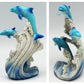 George S. Chen Imports SS-G-90085 Marine Life Three Dolphin Design Figurine Statue Decoration Collection