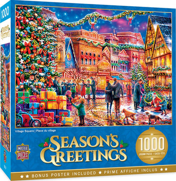 Village Square 1000 Piece Jigsaw Puzzle