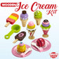 Ice Cream Toy - Pretend Ice Cream Set - Ice Cream Set for Kids - Wooden Ice Cream Set