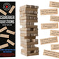 NORTH AMERICAN WEEKEND Tumbling Tower Game - 54 Icebreaker Questions - Fun for Family, Friends & Team-Building - Multicolor Wood