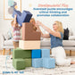 Ecr4Kids Softzone Brainy Building Blocks, Foam Puzzle, Earthtone, 7-Piece