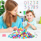 Junkin 1000 Pcs Magic Noodles Foam Crafts Puffs Corn Super Crafts Arts Kit Bulk Building Blocks Model Toys Valentines Kid Gifts