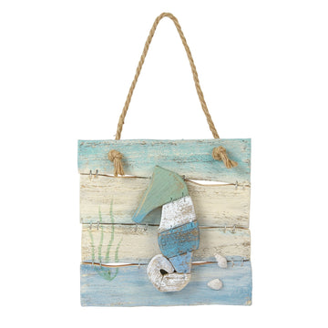 Department 56 Gone To The Beach Seahorse Wall Decor, Multicolor