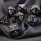 Haxtec Gemstone Dnd Dice Set Blue Sandstone Precious Gemstone Dice Set For Dungeons And Dragons Ttrpg Gifts For Dungeons Masters