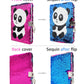 Vipbuy Magic Reversible Sequin Notebook Diary Lined Travel Journal With Lock And Key For Kids Girls, Size A5 (8.5” X 5.5”), 78 Sheets (Panda (Rose Red To Blue))