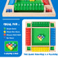 Ineariu Shut The Box Game - 4-Player Wooden Dice Game, 8.7" Colorful Design for Parties and Skill Development