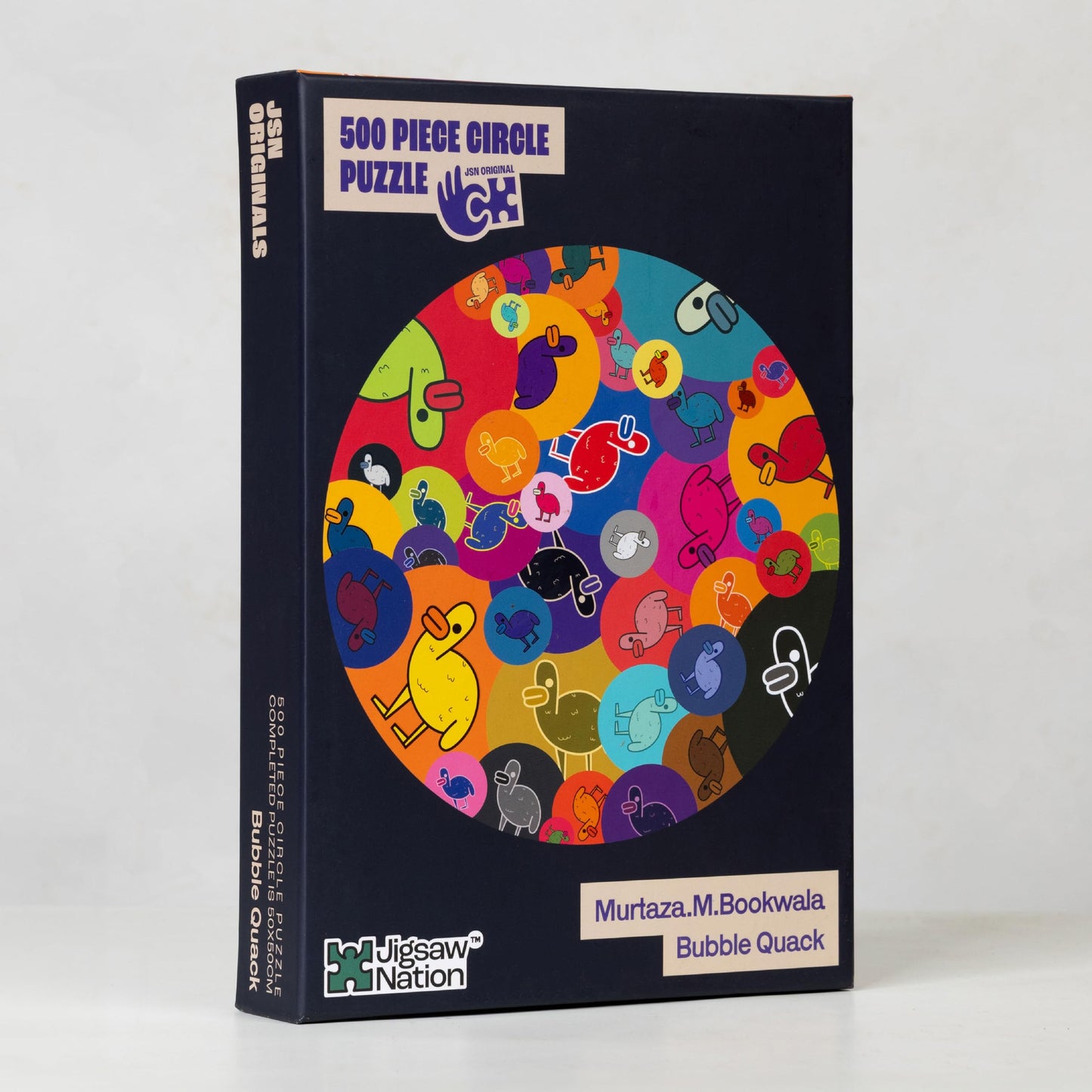 Jigsaw Nation Jigsaw Puzzle Circular 500 Pieces  Bubble Quack Theme By Murtaza M. Bookwala Fun & Challenging Mind Games Puzzle 