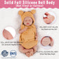 Vollence 12 Inch Full Silicone Babies Dolls Not Vinyl Dolls Anatomically Correct Lifelike Newborn Silicone Baby Dolls Stress Rel