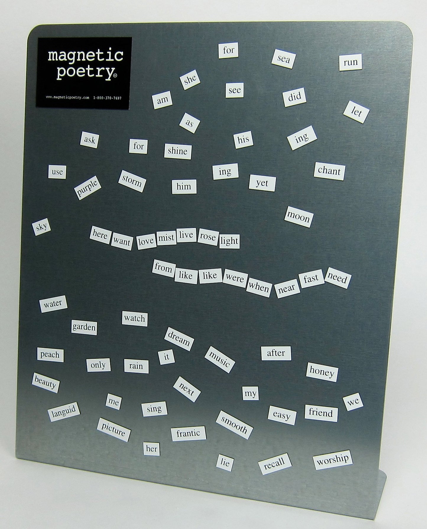 Magnetic Poetry Educational Products - Metal Easel Board - 11x13 Inches